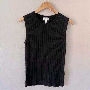 Forever 21 Black Ribbed Tank Top
